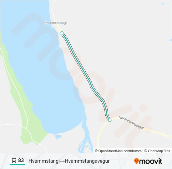 83 Bus Line Map