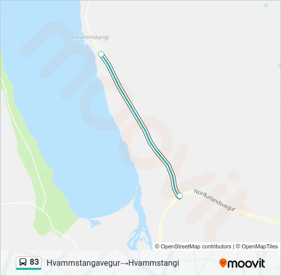 83 Bus Line Map