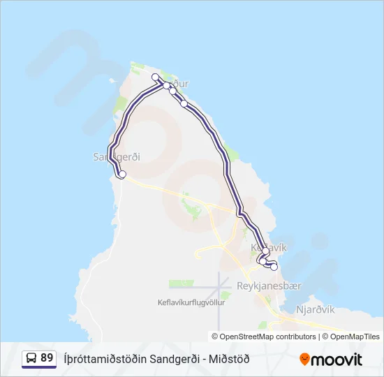 89 Bus Line Map