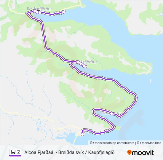 2 Bus Line Map