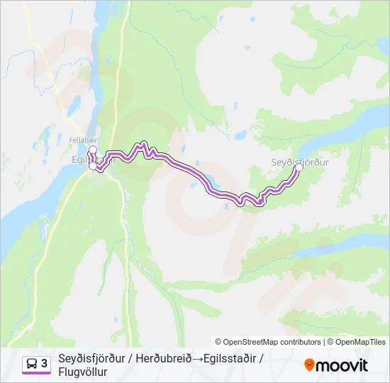 3 Bus Line Map