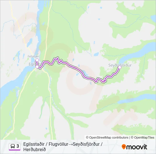 3 Bus Line Map