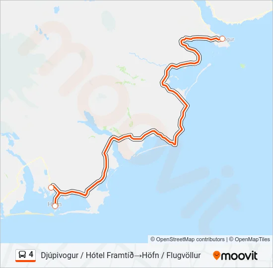 4 Bus Line Map