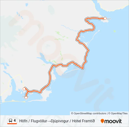 4 Bus Line Map