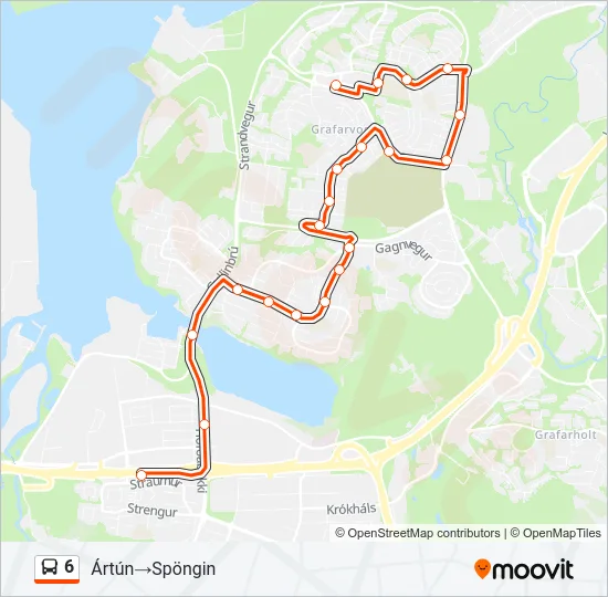 6 Bus Line Map