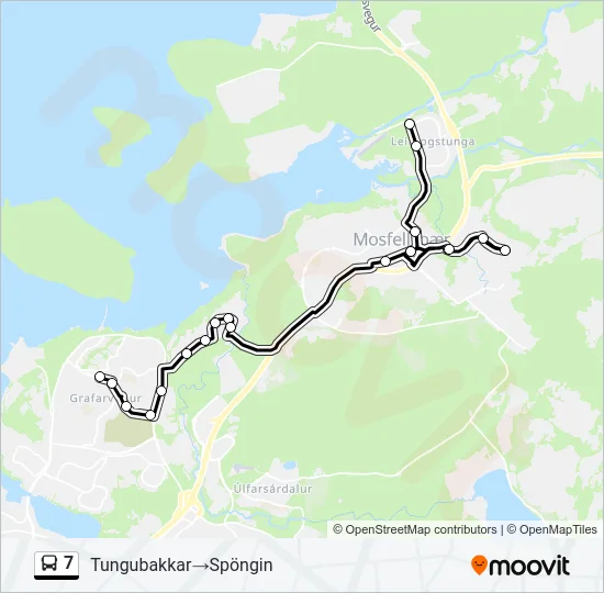 7 Bus Line Map