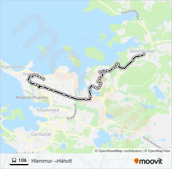 106 Bus Line Map