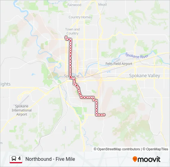 4 Bus Line Map
