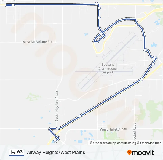 63 Bus Line Map