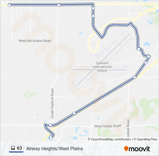 63 Bus Line Map