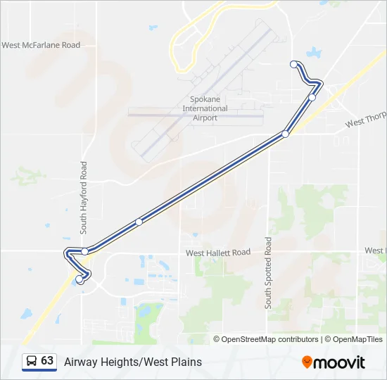 63 Bus Line Map