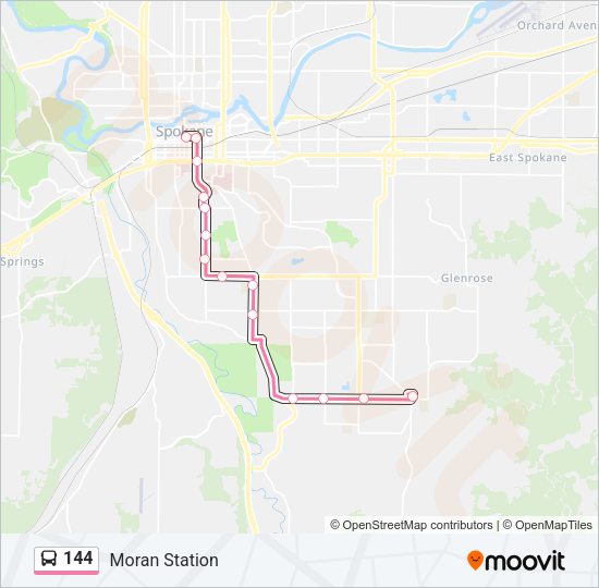 144 Bus Line Map