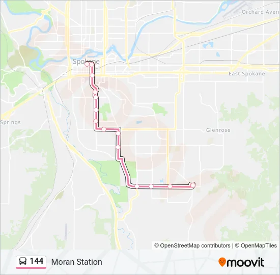 144 Bus Line Map