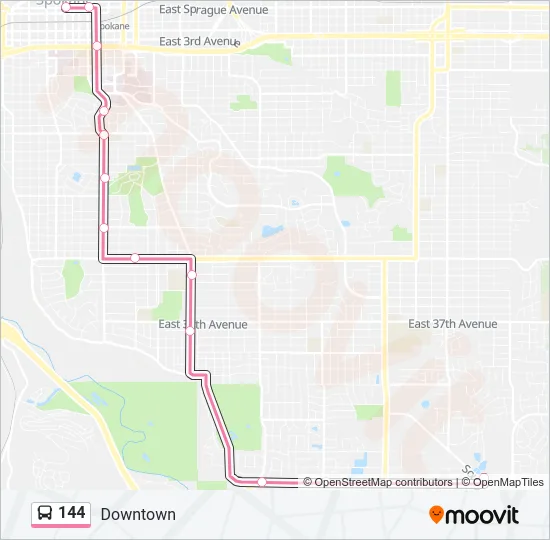 144 Bus Line Map