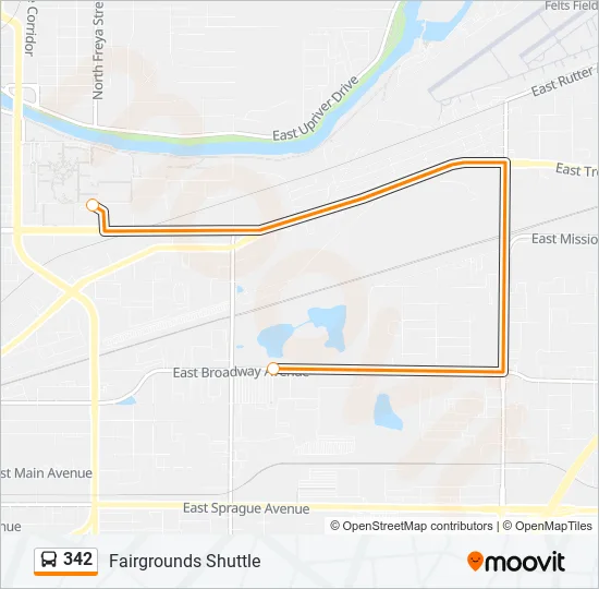 342 Bus Line Map