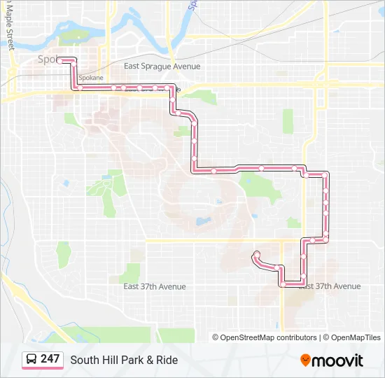 247 Bus Line Map