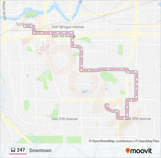 247 Bus Line Map