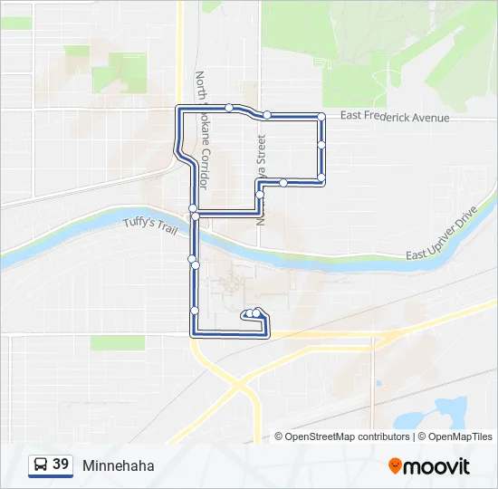 39 Bus Line Map