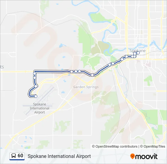 60 Bus Line Map