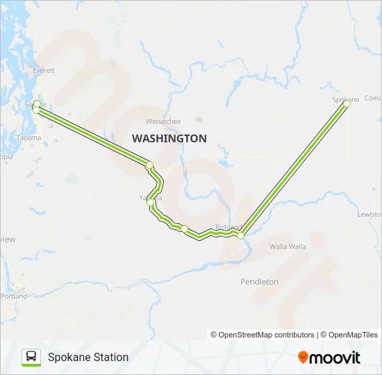 FLIXBUS 2124 Bus Line Map