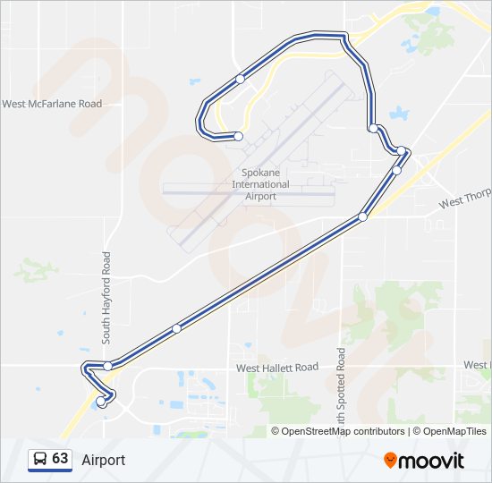 63 Bus Line Map