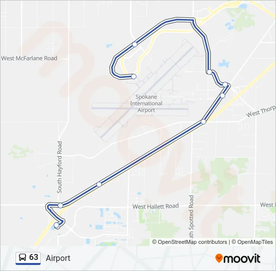 63 Bus Line Map