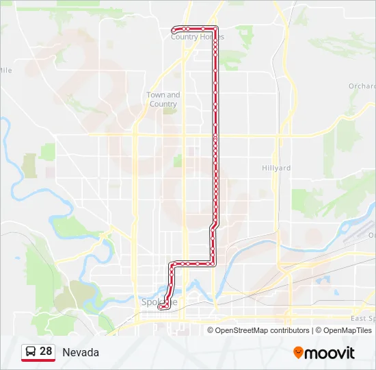 28 Bus Line Map
