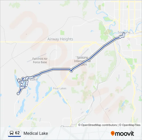 62 Bus Line Map