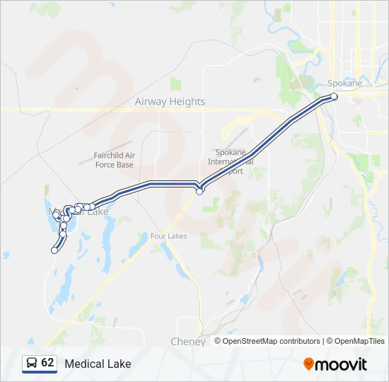62 Bus Line Map