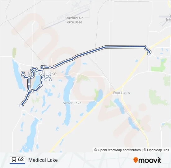62 Bus Line Map