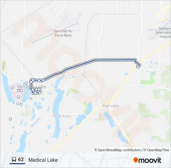 62 Bus Line Map