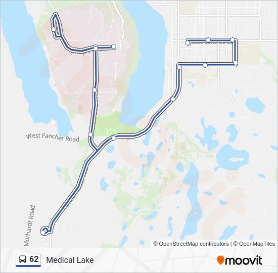 62 Bus Line Map