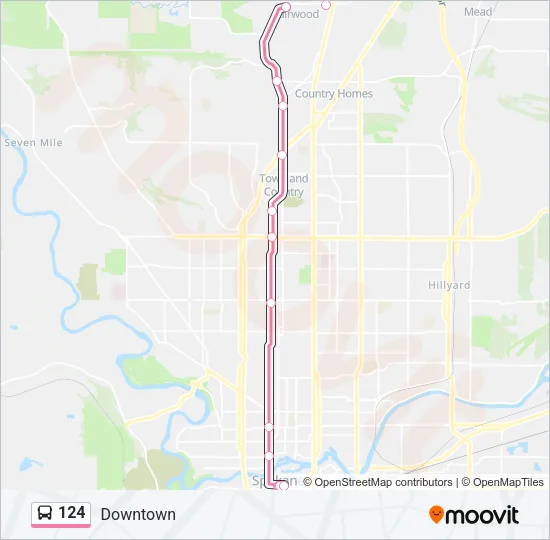 124 Bus Line Map