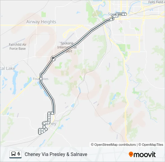 6 Bus Line Map