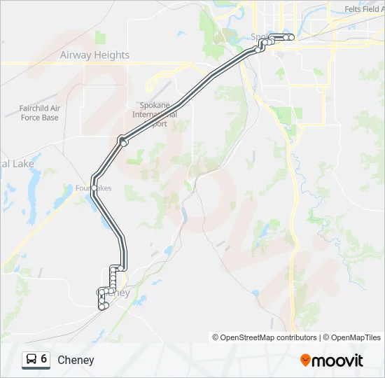 6 Bus Line Map