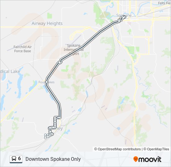 6 bus Line Map