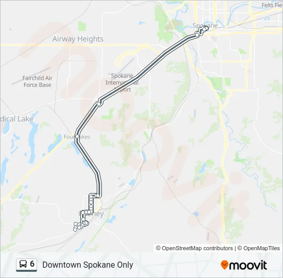 6 Bus Line Map