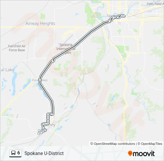 6 Bus Line Map