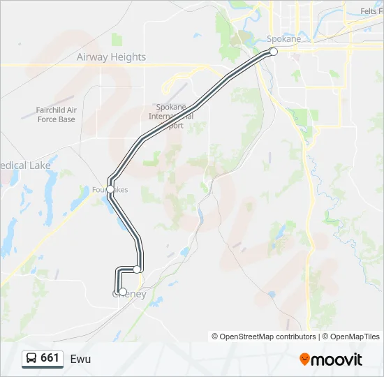 661 Bus Line Map