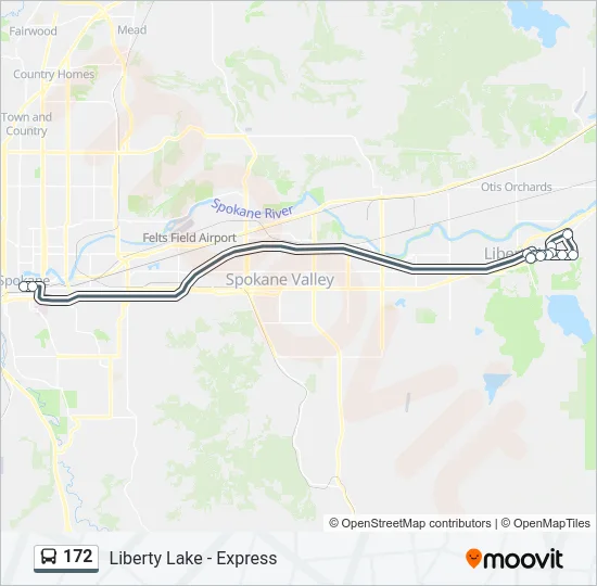 172 Bus Line Map
