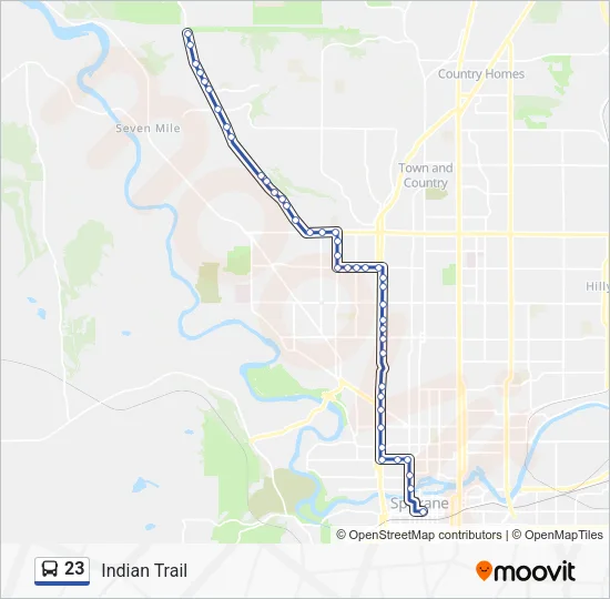 23 Bus Line Map