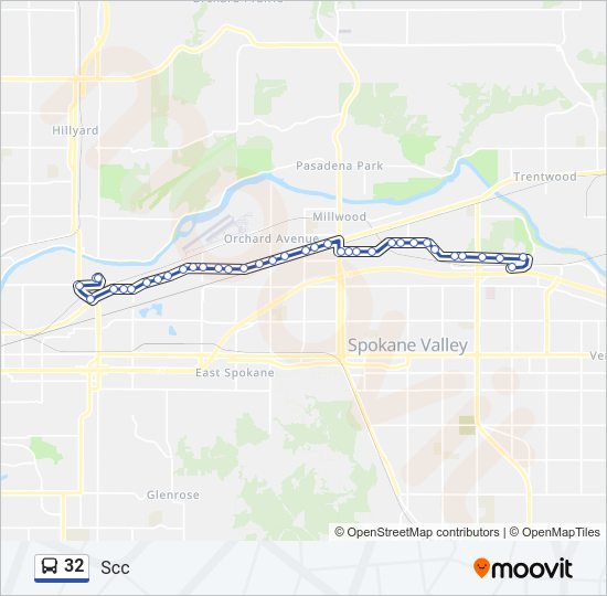 32 Bus Line Map