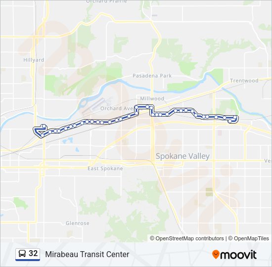 32 Bus Line Map