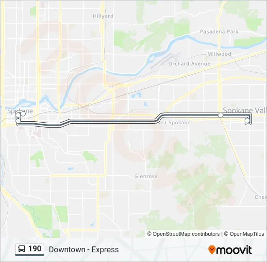 190 Bus Line Map