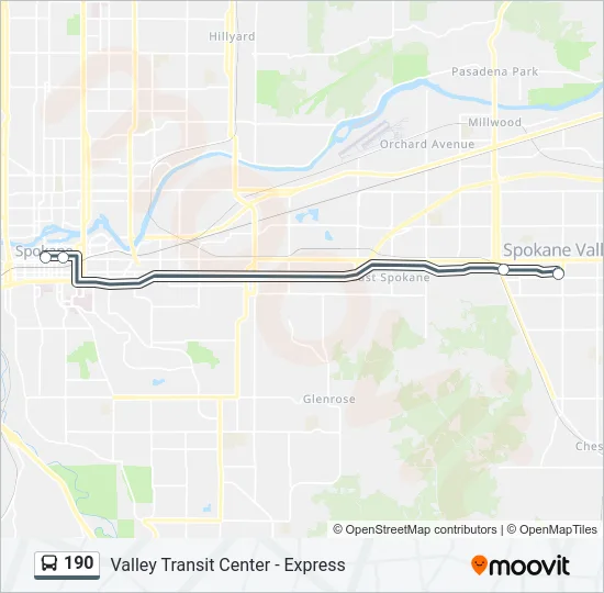 190 Bus Line Map