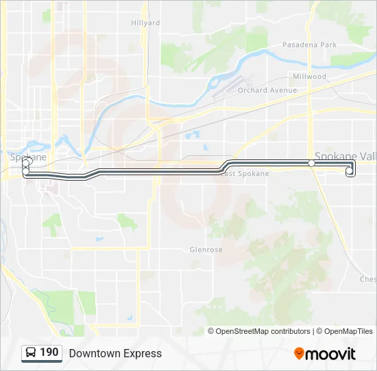 190 Bus Line Map