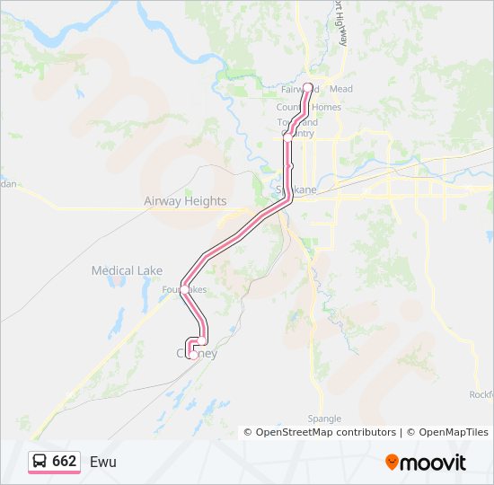 Mapa de 662 de autobús