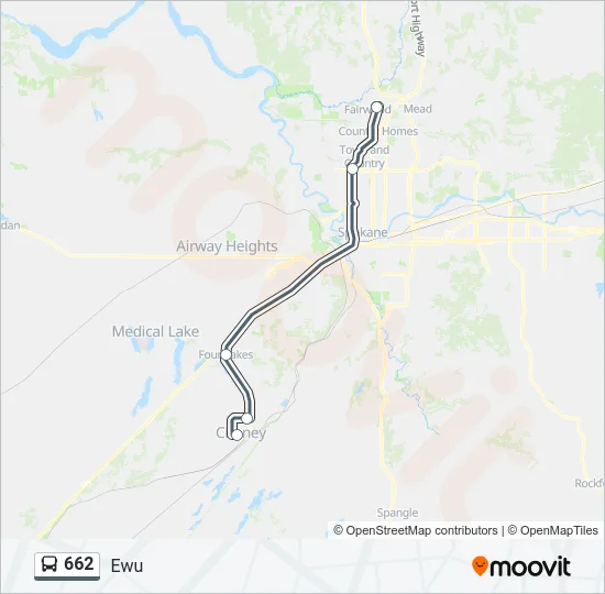 662 Bus Line Map