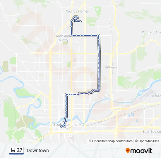 27 Bus Line Map