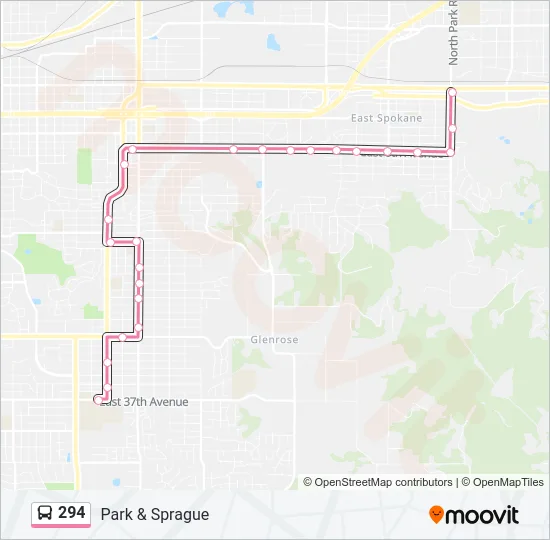294 Bus Line Map
